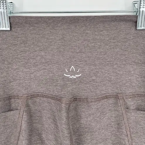 Beyond Yoga Spacedye Out of Pocket High Waisted Midi Leggings Stretch Taupe XXS