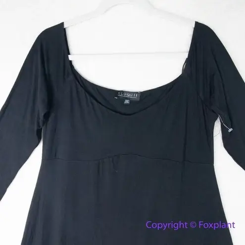 Eloquii New! black knit A-Line Midi Dress , size 14/16