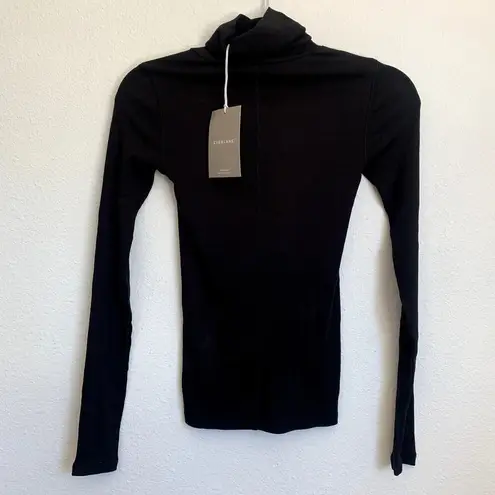 Everlane NWT  The Pima Micro-Rib Turtleneck in Black