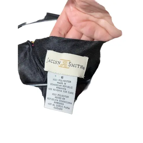 Jaclyn Smith Vintage 90s Floral Print Sleeveless Round Neck Knee Length Dress 6