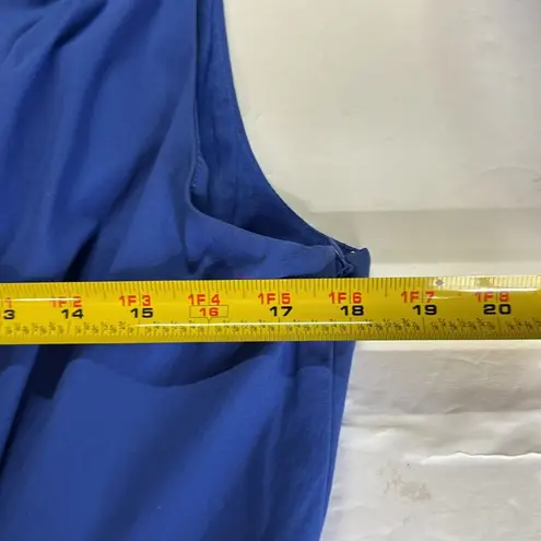 Daniel Cremieux Blue Sheath tie front Dress Crew Neck Sleeveless 12 knee length - Image 10