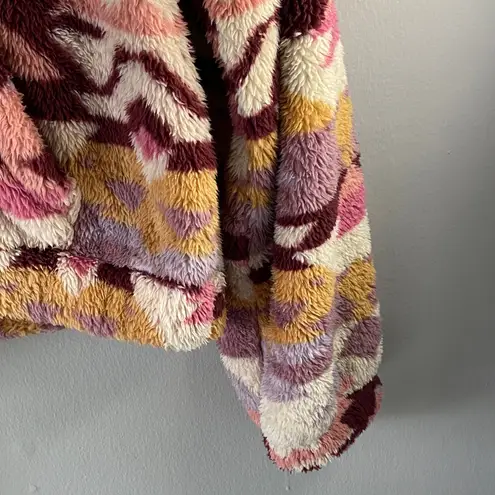 Aero Multicolor Cowl Neck Women's Sweater Pink Size M