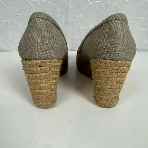 GH Bass Womens Loafers Size 8 Brown Penny Casual Slip On Wedge Heel Espadrilles