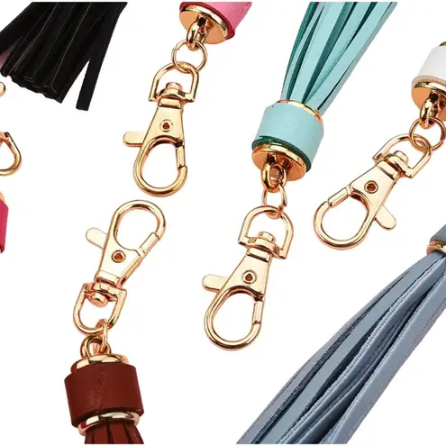 NEW Pink Tassel Bag Charm Tassels Keychains Purse Charms