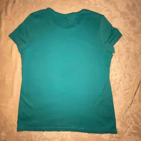 Croft & Barrow Short Sleeve Tee Shirt T-Shirt Top, Cotton, NWOT, Turquoise Sz S