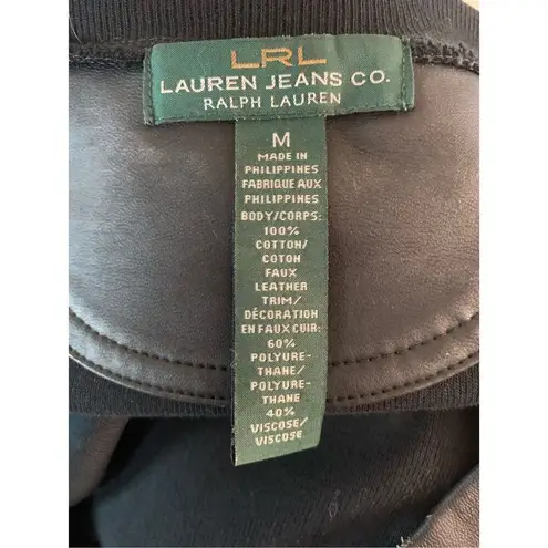 Ralph Lauren Lauren jeans, medium black stretchy cotton dress with a tie quarter Black