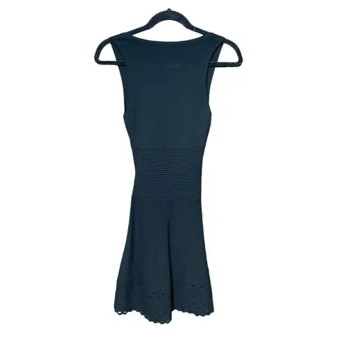 Ramy Brook Black Sleeveless Laser Hem Cutout Waist Knit Dress Size XS - Image 5