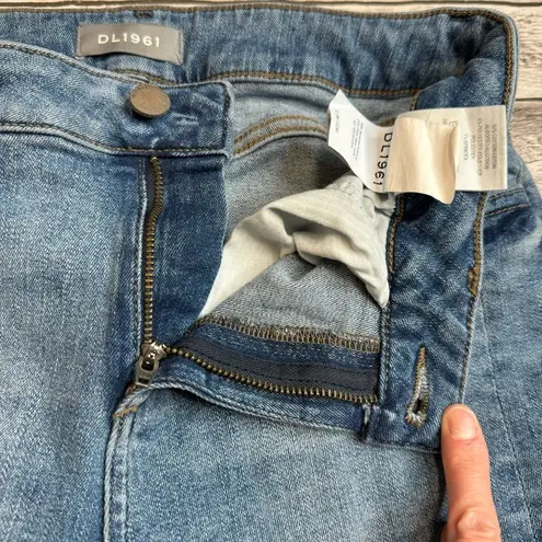 DL 1961 Women's Florence Cropped Instasculpt Skinny Perry Jeans 27 Medium Blue