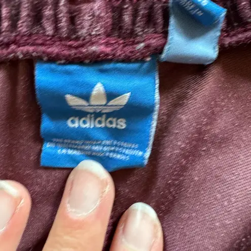 Adidas  Velvet Maroon Sweats size M