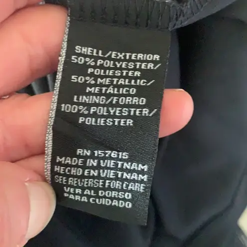 Chetta B  Shimmery Navy Silver Dress Size 6 NWT