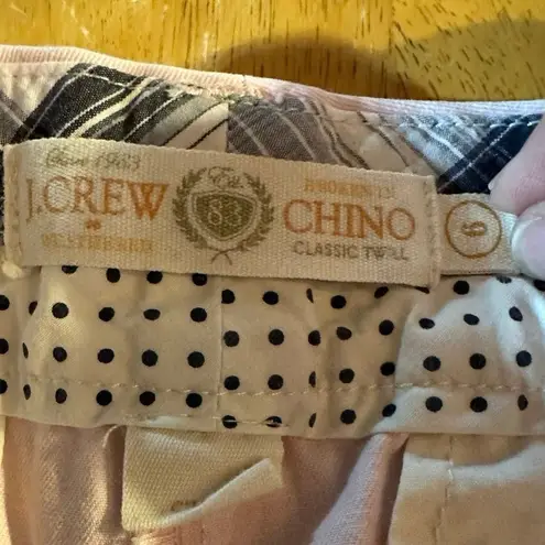 J.Crew Women's Light Pink City Fit Chino Shorts Purple Cotton Size 6