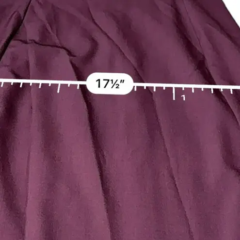 MM.LaFleur Annie V Neck Sleeveless Sheath Dress in Claret Burgundy Sz 4