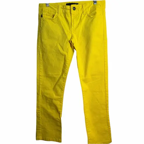 Just Cavalli Bright Yellow Straight-Leg Jeans – Size 29 – NWOT – Rare Colorway