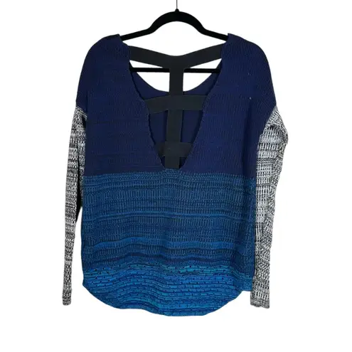 Metal Mulisha Skull Open Back Knit Sweater Size Medium