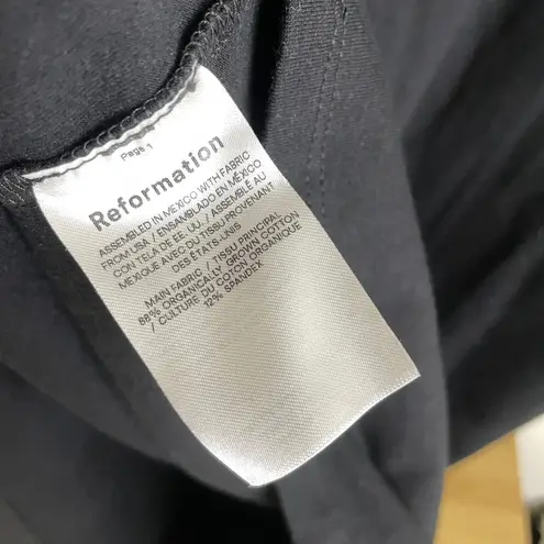 Reformation  Bijou Maxi Tank Dress Womens XS Black Organic Cotton Comfort NWT