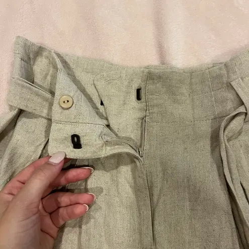 ZARA  Linen Beige Shorts