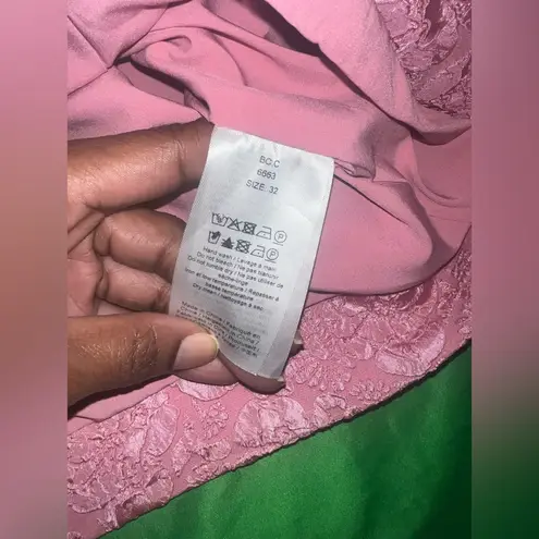 Ganni NWT Elegant Pink Lace Dress size