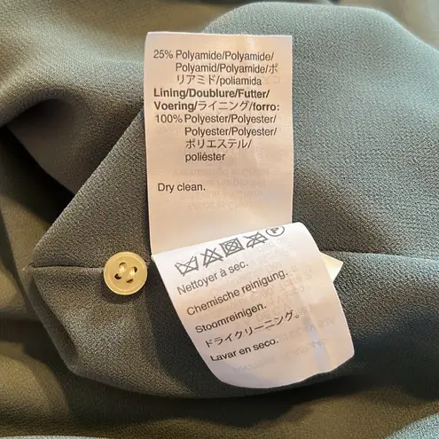 J.Crew  Shirt Womens 8 Sage green Tank Top Crushed Velvet Cropped Scoop Neck