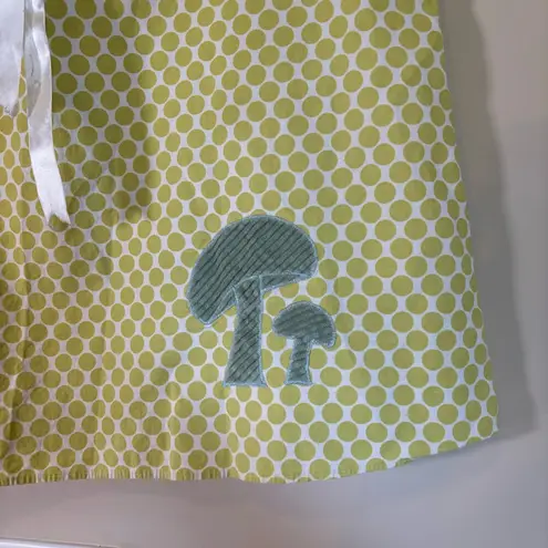 Margo Belle Designs Women’s drawstring print skirt mushroom green yellow large