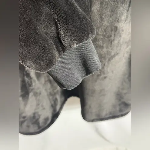 Ideology Plush Fleece Zip Hoodie Black Soft Cozy Longline Plus 3X