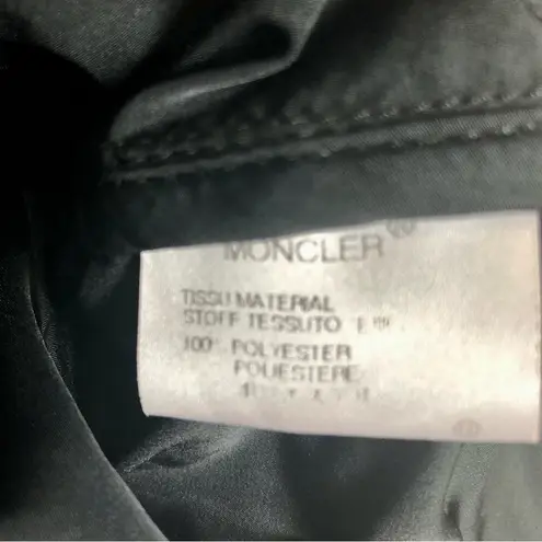 Moncler Lightweight Snap Closure Fitted Jacket Utility Anorak Front Pockets sz 4