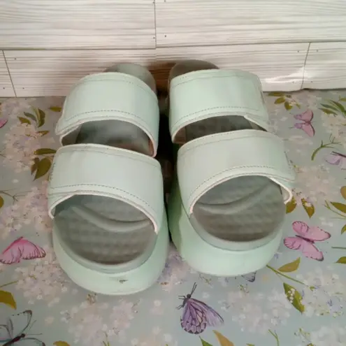 Hey Dude Delray Slide Sandals Hook N Loop Womens 11