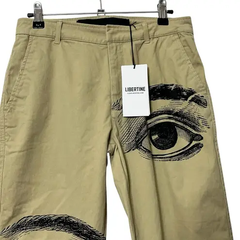LIBERTINE 2004 Eye Reissue Chinos Women’s XS In Khaki Handmade Pants New $1,150