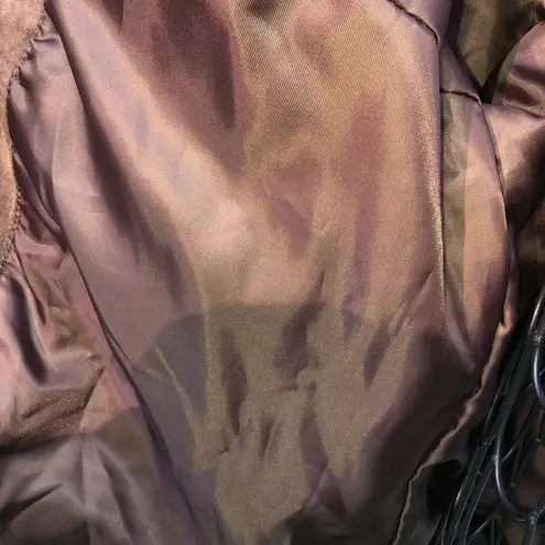 Brown leather jacket fall size large soft outside and interior vintage t…​