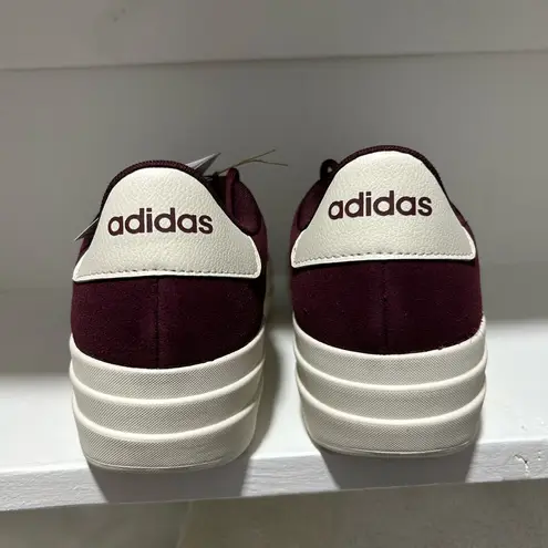 Adidas  Maroon white VL Court Bold. Size 10.BNIB.