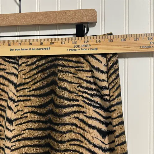 Scarlett VTG Skirt Suit Set Size 12 Black Animal Print Mob Wife Office Siren Y2K