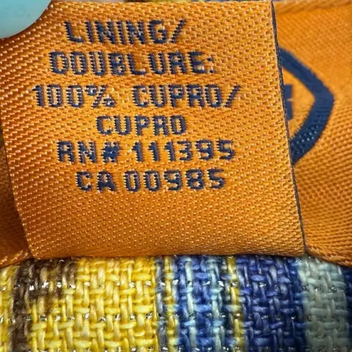 Tory Burch  Kiersten Linen Blend Sleeveless Ikat Print Sheath‎ Dress Size 8 Retro