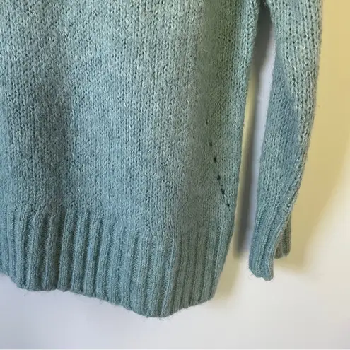 American Eagle  Light Blue Jegging Fit Knit Oversized Hooded Cozy Sweater size XS