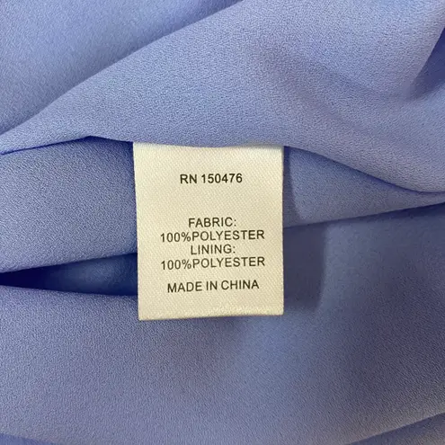 CROSBY by Mollie Burch Blue Halter Ruffle High Low Dress Size 2