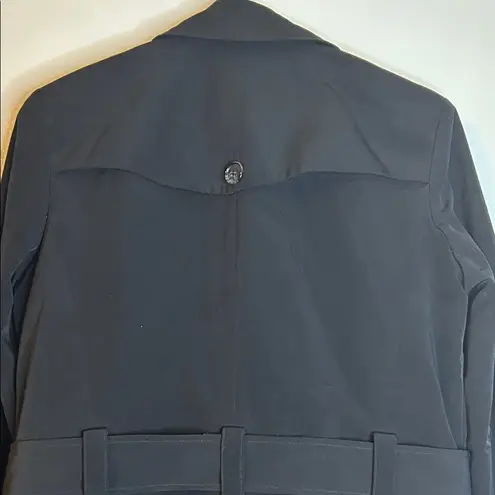 Fleet Street Ltd Elegant Black Women's Short Trench Coat