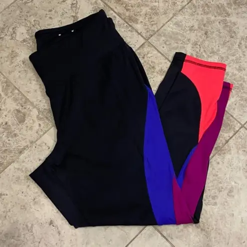 Lane Bryant Livi  High-Rise Color Block 7/8 Leggings Size 18/20