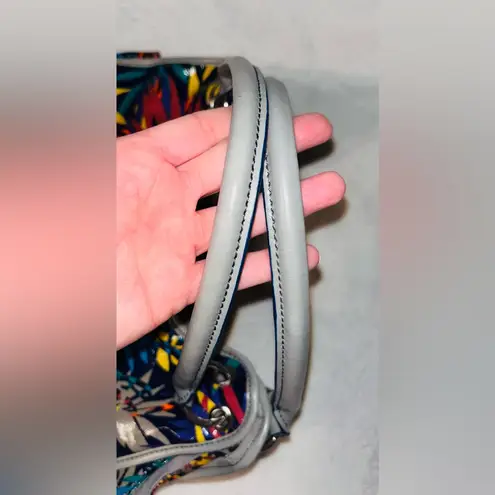 PLUM Tropical Print Hobo Slouch Bag Red