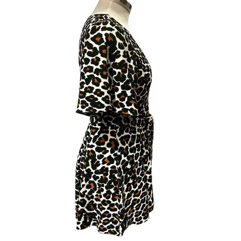 Show Me Your Mumu  TALLARA CHEETAH LEOPARD PRINT ROMPER SIZE M