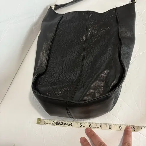 Kelsi Dagger Leather Crossbody Bag Satchel Tote Black Zippered