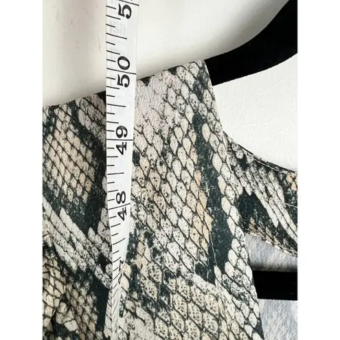 AFRM Ellis Ombre Snakeskin Print Wrap Maxi Dress XS Extra Small Party Cocktail Tan