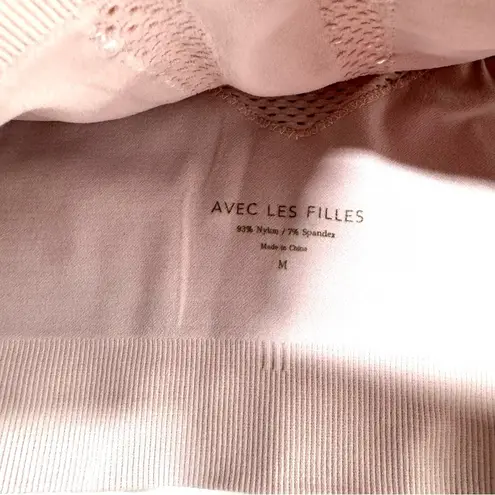 Avec Les Filles Pale Pink Ports Bra Size Medium