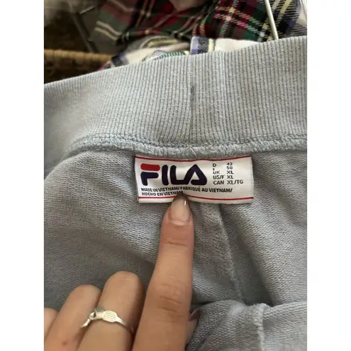 FILA  SKY BLUE DRAWSTRING JOGGERS WOMEN JUNIOR SIZE XL