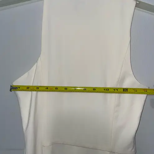 Halston Heritage Halston Herritage Off-White Sleeveless Dress