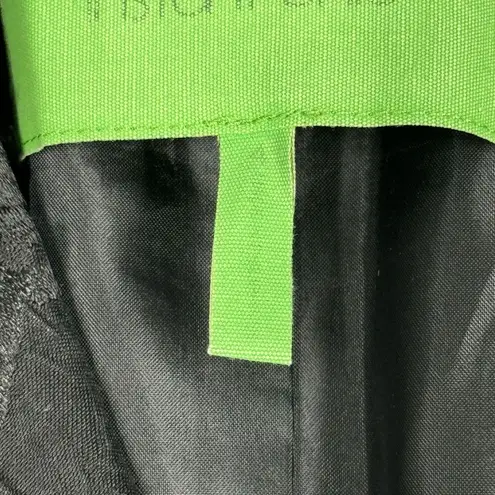 LOGO By Lori Goldstein Logo Lori Goldstein Blazer Womens 4 Black Dark Floral Chiffon Ruffle Witchy Goth