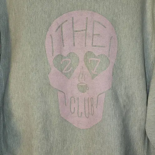 Independent Trading Company Womens Gray The‎ 27 Club Pink Skull Sweatshirt XL