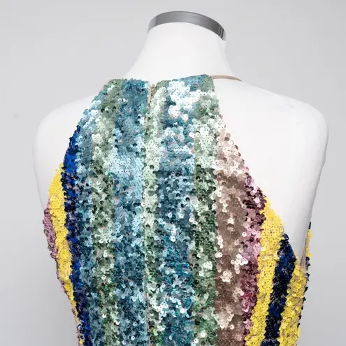 One 33 Social. Sequin multicolor mini dress. Pink