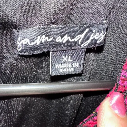 Sam and Jess Long Sleeve Floral Smock Neck a