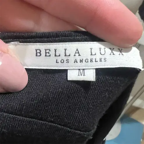 Bella Luxx Women's Black Asymmetric Midi Skirt Size M Casual Size M