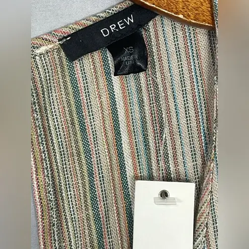 Drew Anthropologie Jumpsuit Romper Linen Blend Jogger Ankle Wide Leg Relax XS