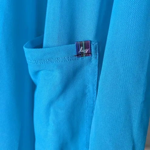 Lug Skeeter Sheer Illusion Cardigan Small Sky Blue