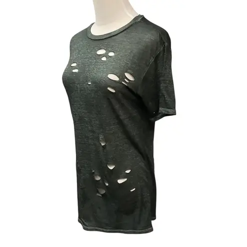 Arizona Jeans Arizona Jean Company Women's Short Sleeve Crewneck Destroyed Ripped Shirt Sz S